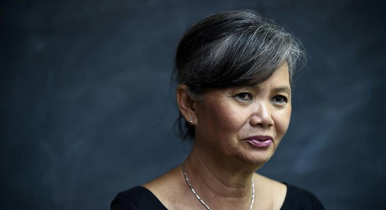 Mu Sochua, pictured here in 2017, was detained as she arrived in Malaysia