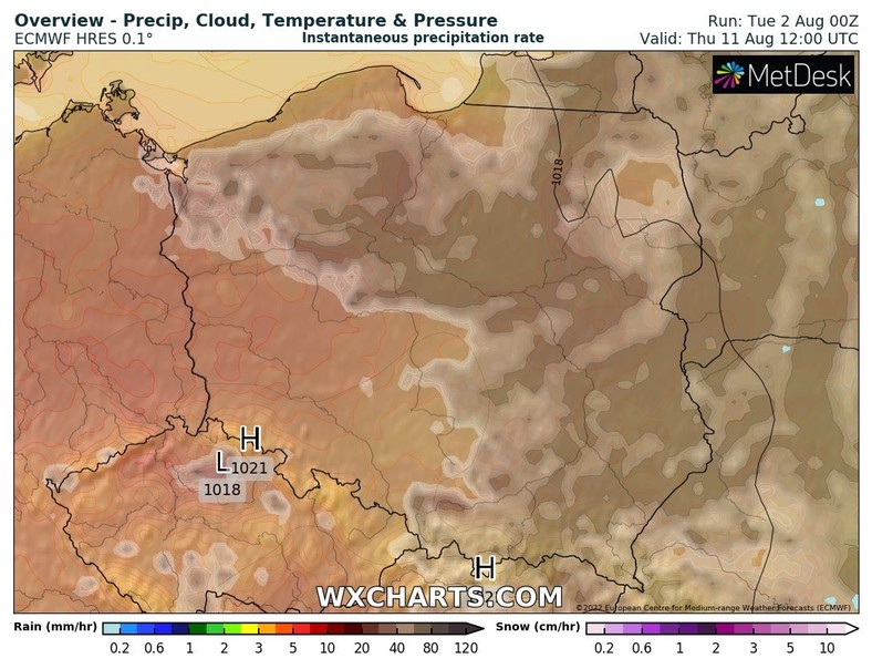 Padać będzie jak na lekarstwo