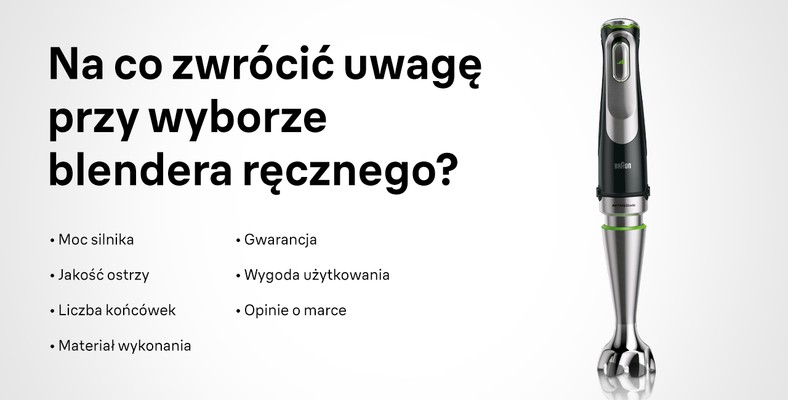 Na co zwrócić uwagę przy wyborze końcówki do blendera?