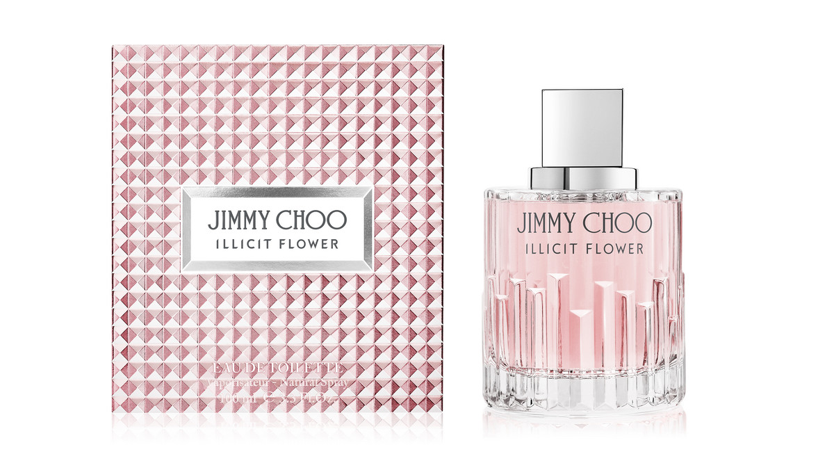 Jimmy Choo  przedstawia swoją kolejną kompozycję - zapach Illicit Flower.  Najnowsza odsłona Eau de Parfum jest tak samo czarująca jak pierwowzór. Dojrzała morela i świeża mandarynka to akcenty, które wzmacniają unikatowy charakter mieszanki. Subtelna, zmysłowa, różana woń została podkręcona nutami jaśminu i kwiatu grejpfruta. Połączenie tych ujmujących aromatów dało rześki, wibrujący efekt - zapach który otacza skórę uwodzicielską magią.