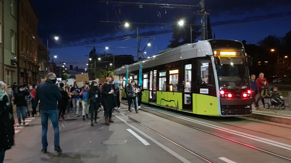 Młodzi ludzie protestowali na ulicach Gorzowa