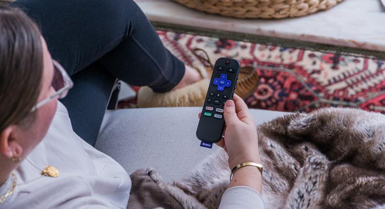 roku remote w/person!