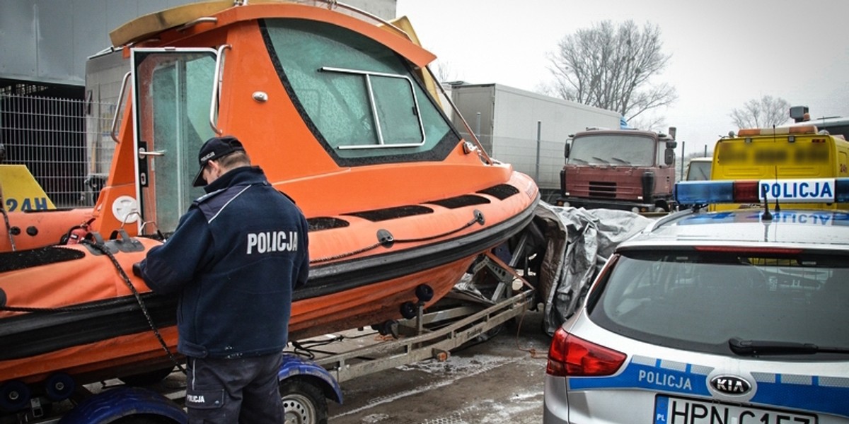 Odzyskano skradzioną motorówkę WOPR