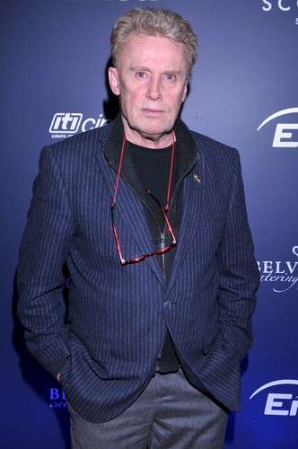 Daniel Olbrychski na premierze 'Sępa'