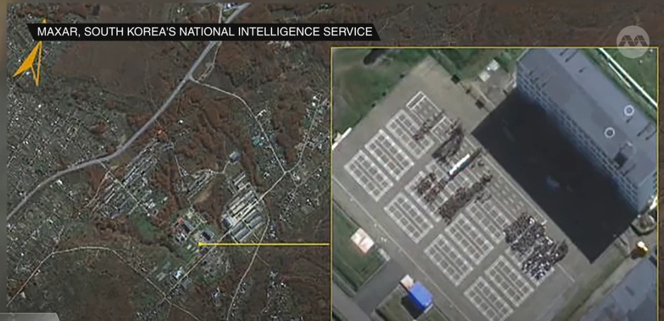 Satelitski snimci koje je objavila Južna Koreja, a na kojima se navodno vidi obuka severnokorejskih vojnika koji bi trebalo da se pridruže Rusima na bojnom polju