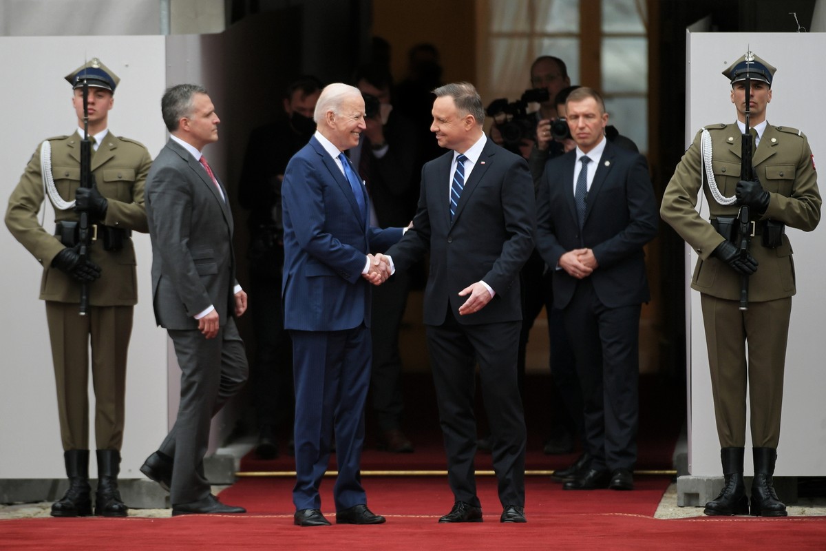 Joe Biden i Andrzej Duda