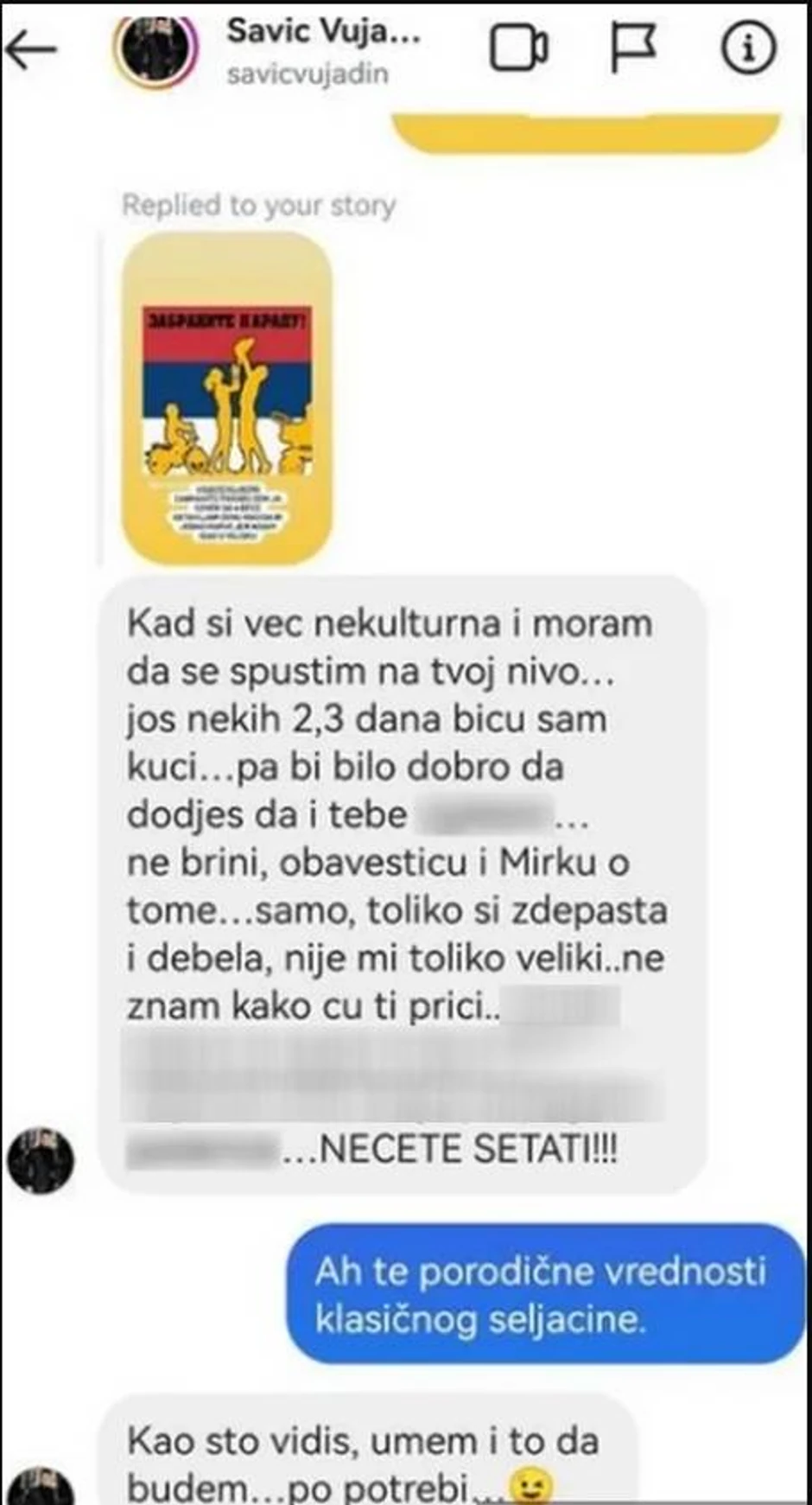 Savić Vujadin, objava