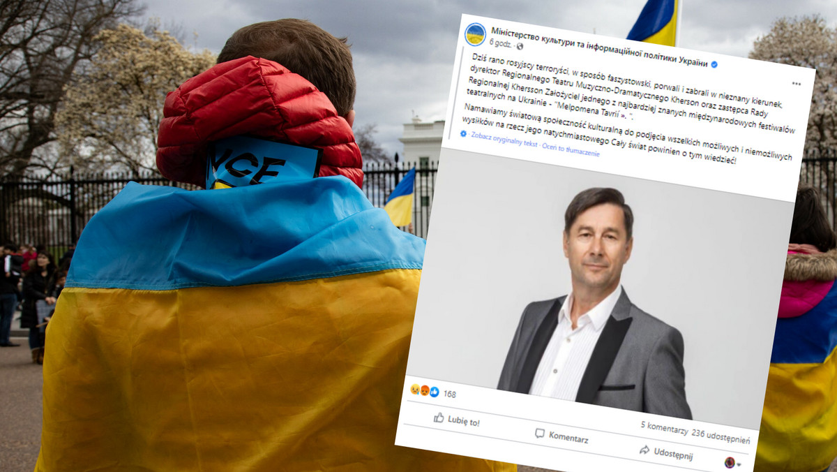Ministerstwo Kultury Ukrainy: Rosyjscy żołnierze porwali dyrektora teatru