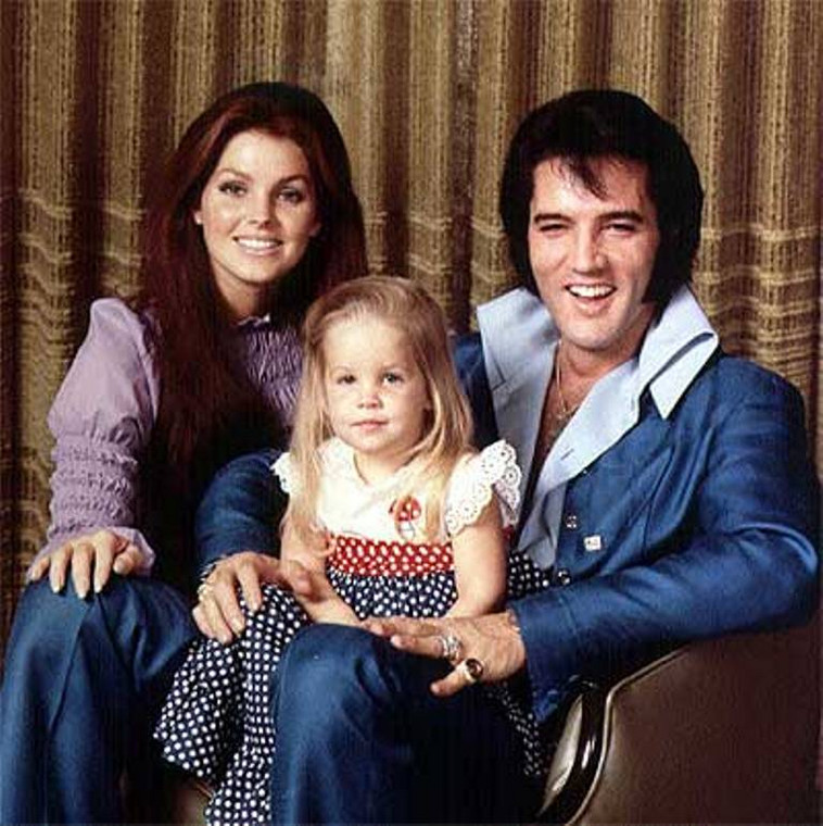 Elvis Presley, Lisa Presley, Priscilla Presley