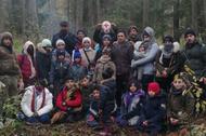 Grupa uchodźców, w której znajdowała się rodzina Oli Sabah Hamad. Autorką zdjęcia jest ona sama
