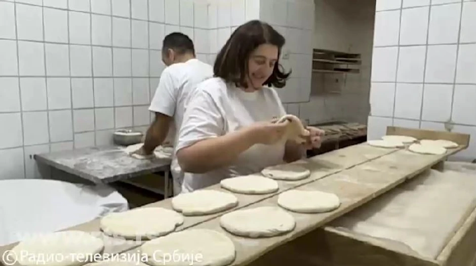 Dragan i supruga Mirjana u pekari