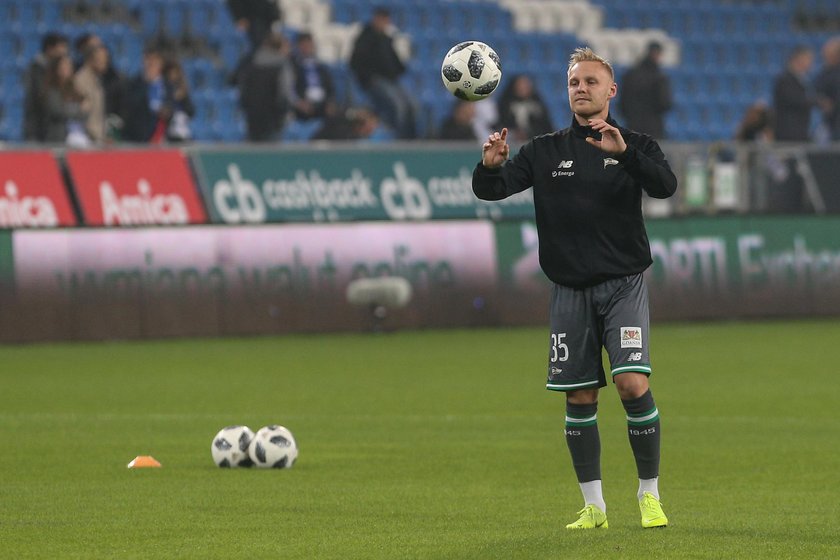 Pilka nozna. Ekstraklasa. Lechia Gdansk. Trening. 14.11.2018