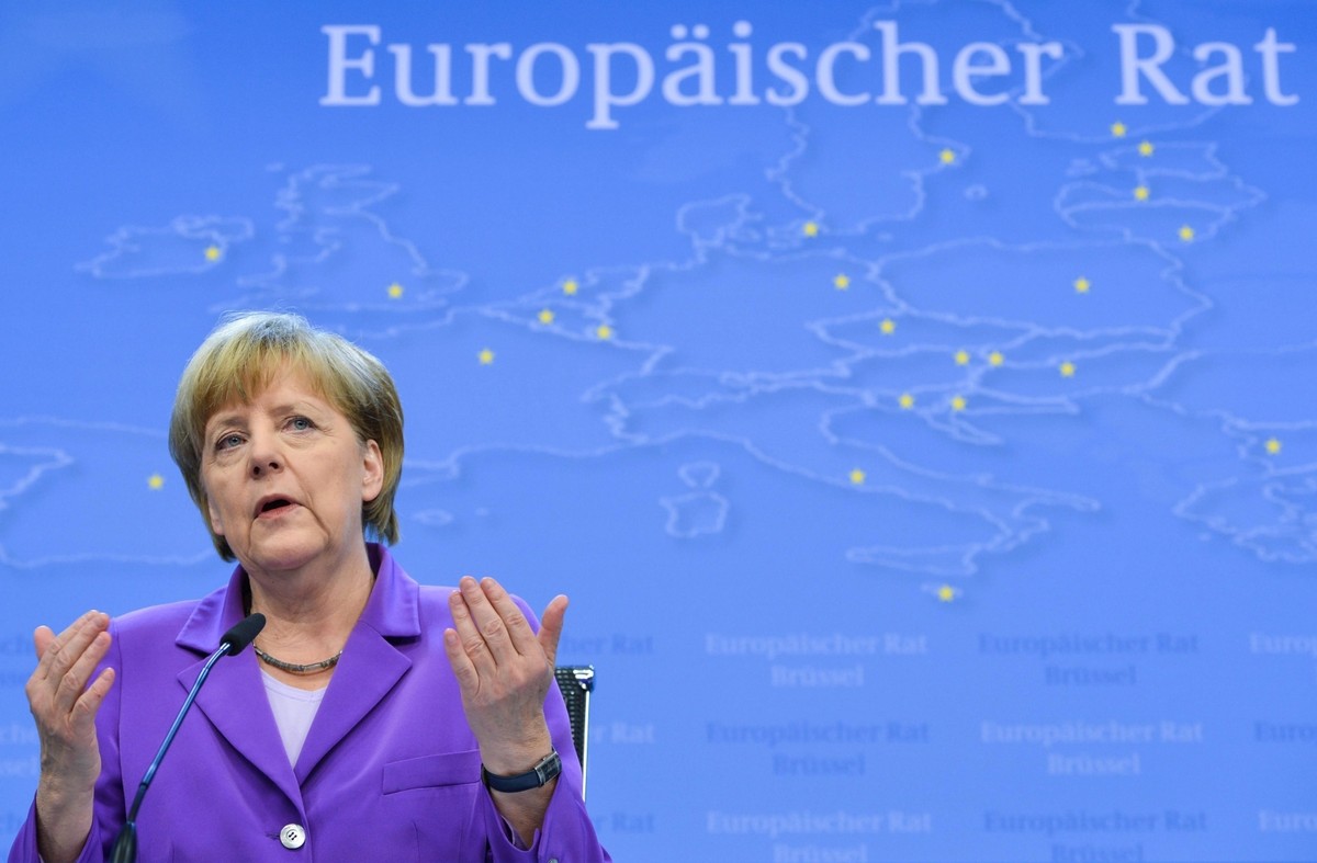 Angela Merkel EPA/STEPHANIE LECOCQ/PAP