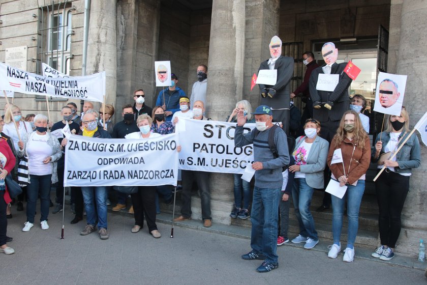 Protest mieszkańców Ujeściska