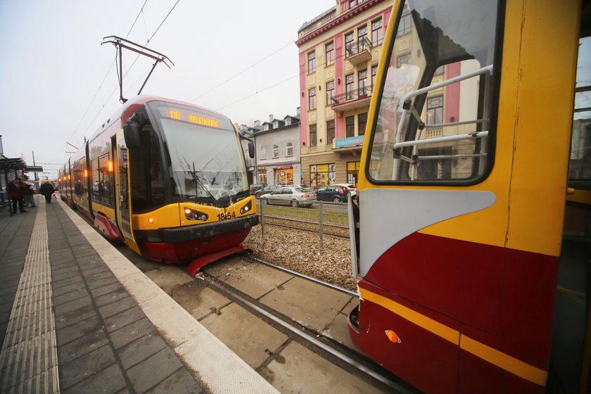 Zderzenie tramwajów na al. Kościuszki. Cztery osoby ranne