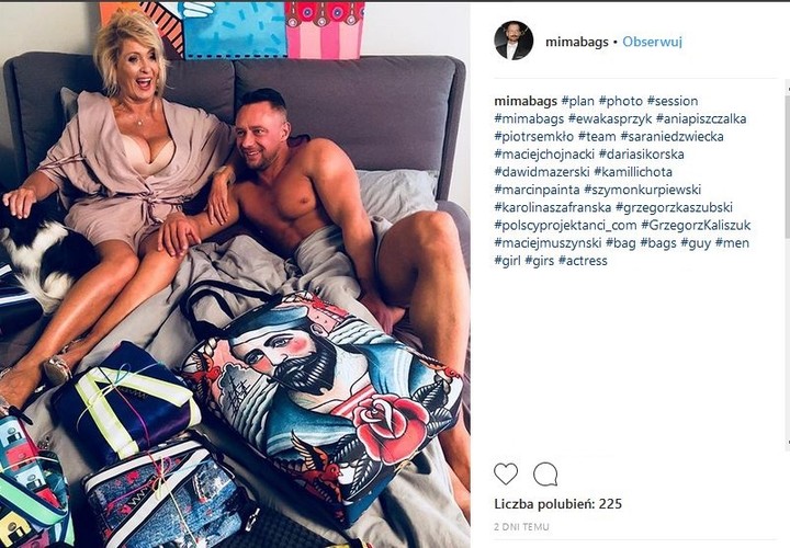 Ewa Kasprzyk w kampanii torebek