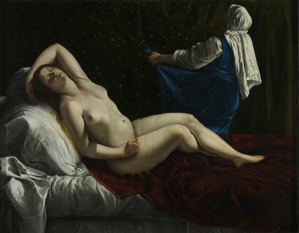 Artemisia Gentileschi, "Danaë" ("Danae", ok. 1612)