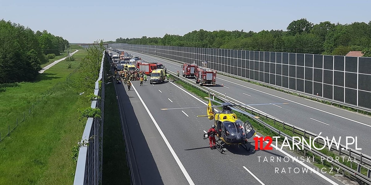 Małopolska. Nie żyje 9-latek ranny w niedzielnym wypadku na A4.