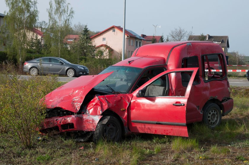 Wypadek na obwodnicy Pelplina