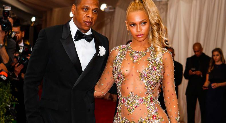 Jay Z and Beyonce in Givenchy at the 2015 MET Gala