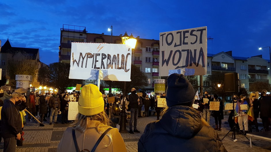 Młodzi ludzie protestowali na ulicach Gorzowa