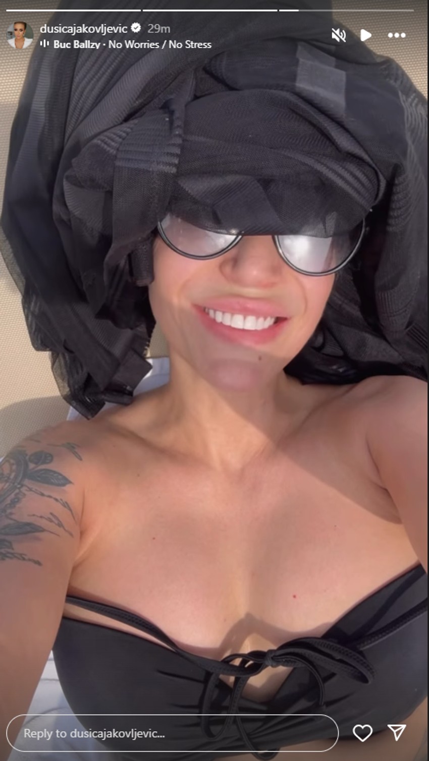 Dušica Jakovljević u kupaćem kostimu