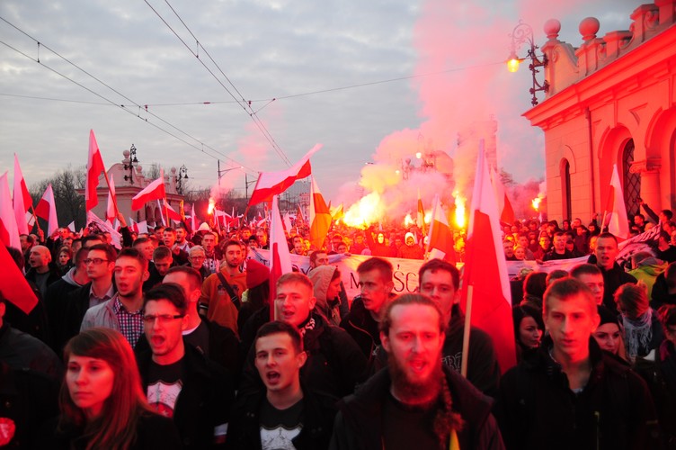 Marsz Niepodległości. Fot. Maciek Suchorabski