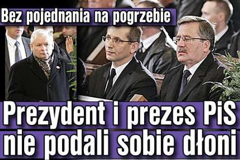 Prezydent i prezes PiS nie podali sobie dłoni