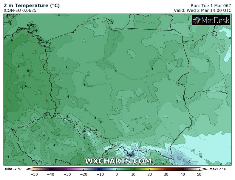 Temperatura jedynie nieznacznie przekroczy 0 st. C