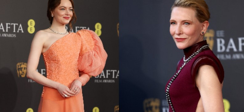 BAFTA 2024. Gwiazdy zabłysły na czerwonym dywanie. Zjawiskowa Emma Stone, olśniewająca  Cate Blanchett [FOTO]