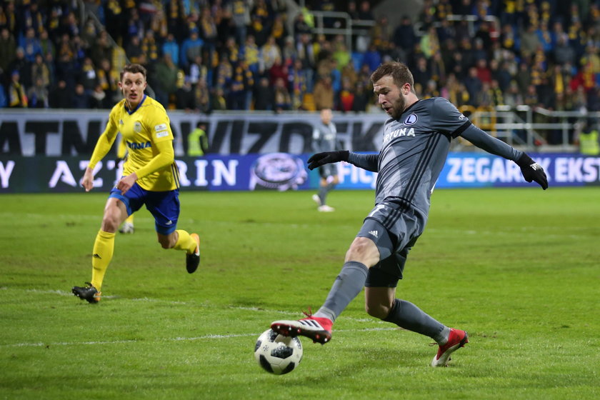 Pilka nozna. Ekstraklasa. Legia Warszawa - Pogon Szczecin. 07.04.2018