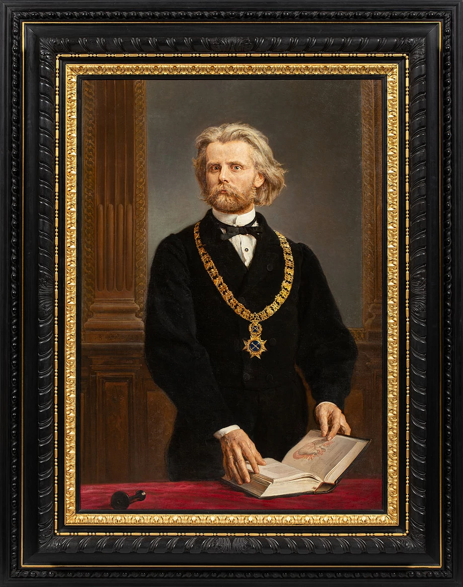 Jan Matejko „Portret prof. dr Karola Gilewskiego”, 1872 Aukcja Dzieł Sztuki 2 czerwca 2020 Dom Aukcyjny Poslwiss Art.