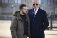 Joe Biden i Wołodymyr Zełenski w Kijowie