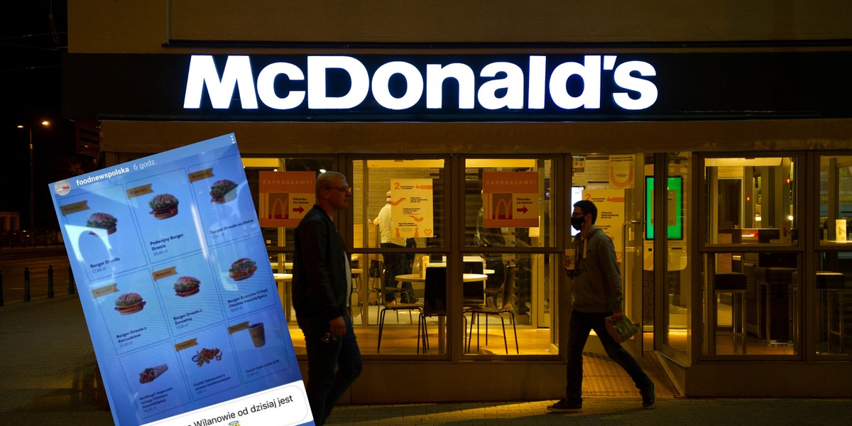 Kanapka Drwala miała pojawić się w niektórych restauracjach McDonald's (instagram.com/foodnewspolska)