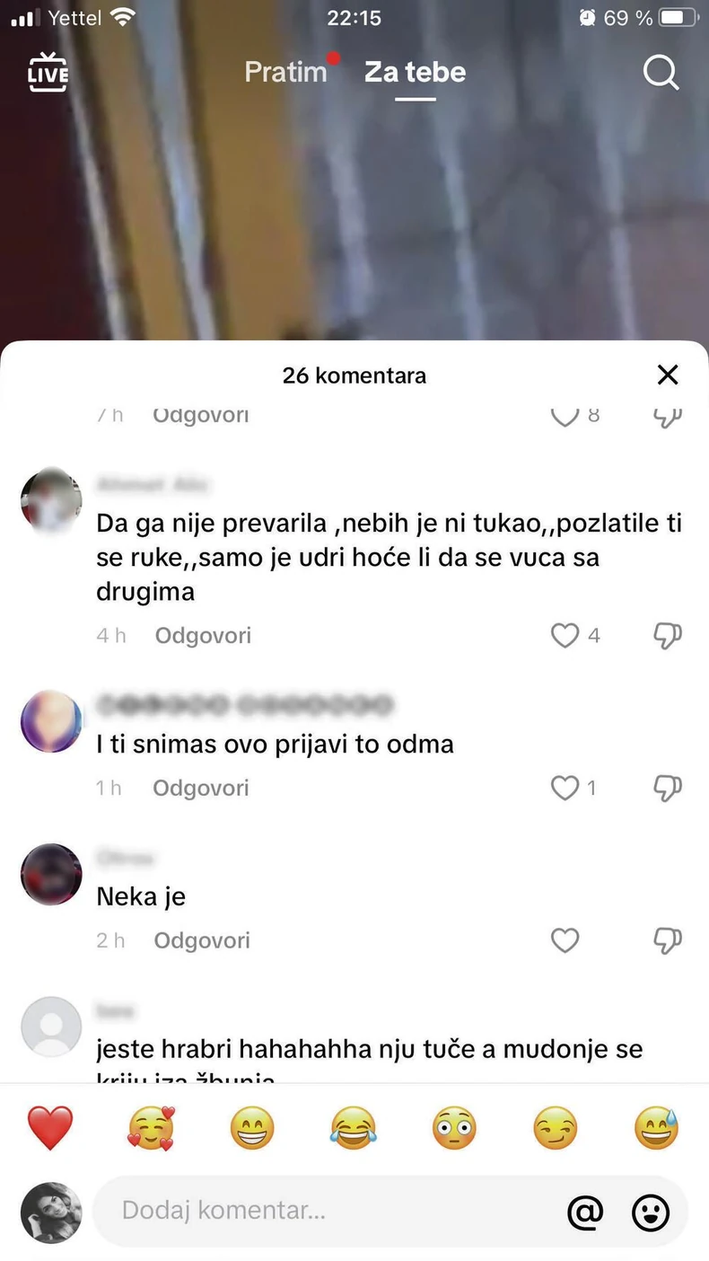 Komentari ispod objave 