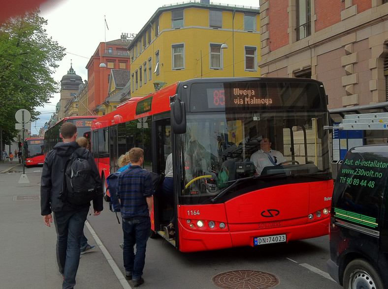 Autobusy polskiego Solarisa w Oslo, Fot. Konrad Majszyk