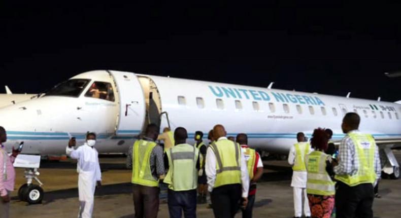 United Nigeria flight (African Courier) 