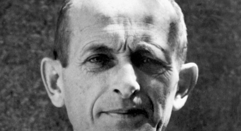 Adolf Eichmann, one of the masterminds of the Holocaust, in an undated photograph