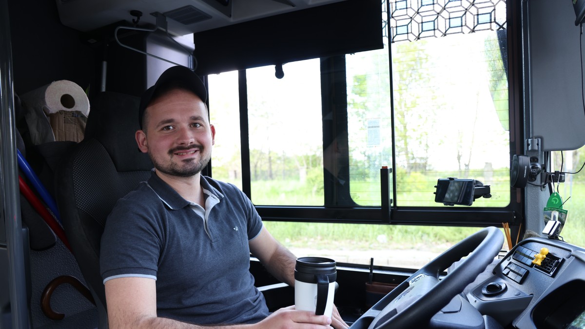 Vozač Slavko Marić, vozač autobusa 706E