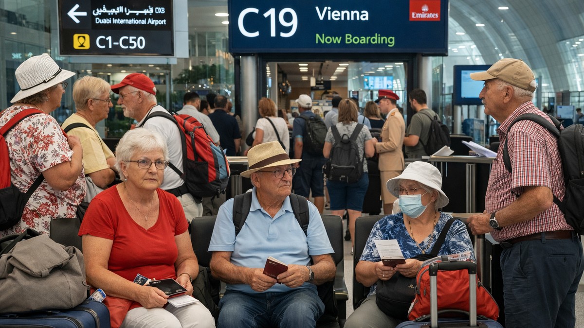 Penzioneri na aerodromu u Dubaiju