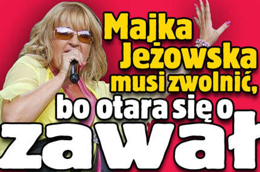 Jeżowska musi odpocząć, bo otarła się o zawał