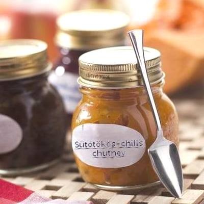 Sütőtökös, céklás és almás chutney