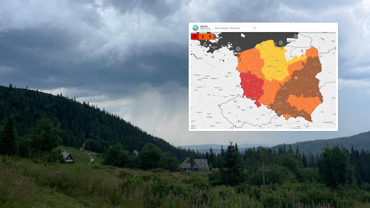 Ostrzeżenie 3 stopnia. Wkraczają pierwsze burze. Prognoza IMGW dla wszystkich regionów