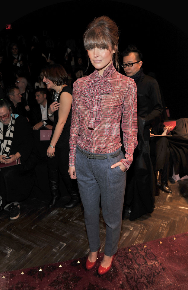 Rose Byrne na pokazie Tommy'ego Hilfigera podczas NY Fashion Week