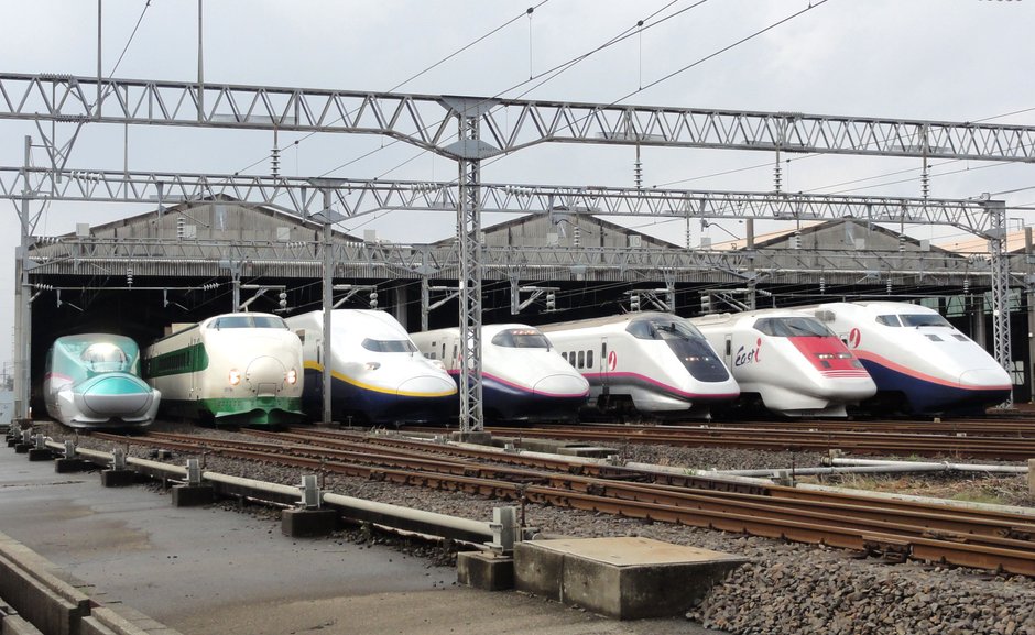 JR East Shinkansen  ma sześć głównych linii o łącznej długość 2 tys. 615 km