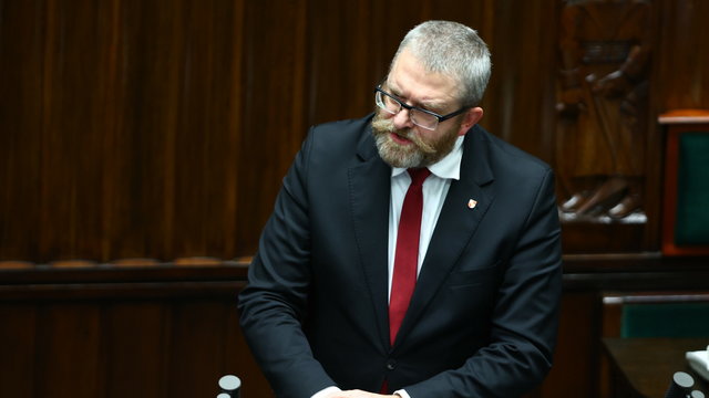 Grzegorz Braun straszy w Sejmie. 