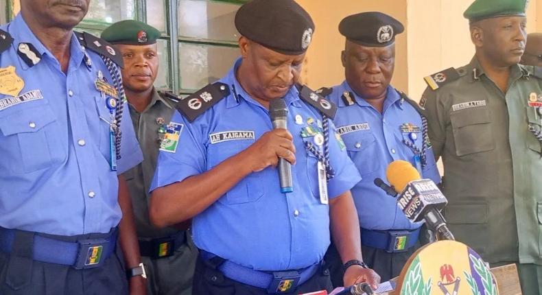 Mr. Ali Kaigama, Commissioner of Police Sokoto State, addressing journalists in Sokoto on Thursday