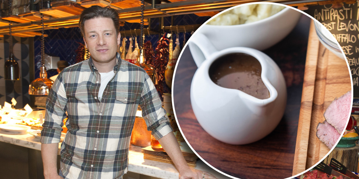 Jamie Oliver poleca pyszny bożonarodzeniowy sos do mięsa.