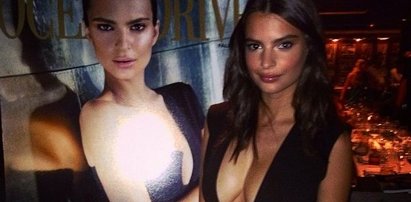 Emily Ratajkowski znowu świeci dekoltem