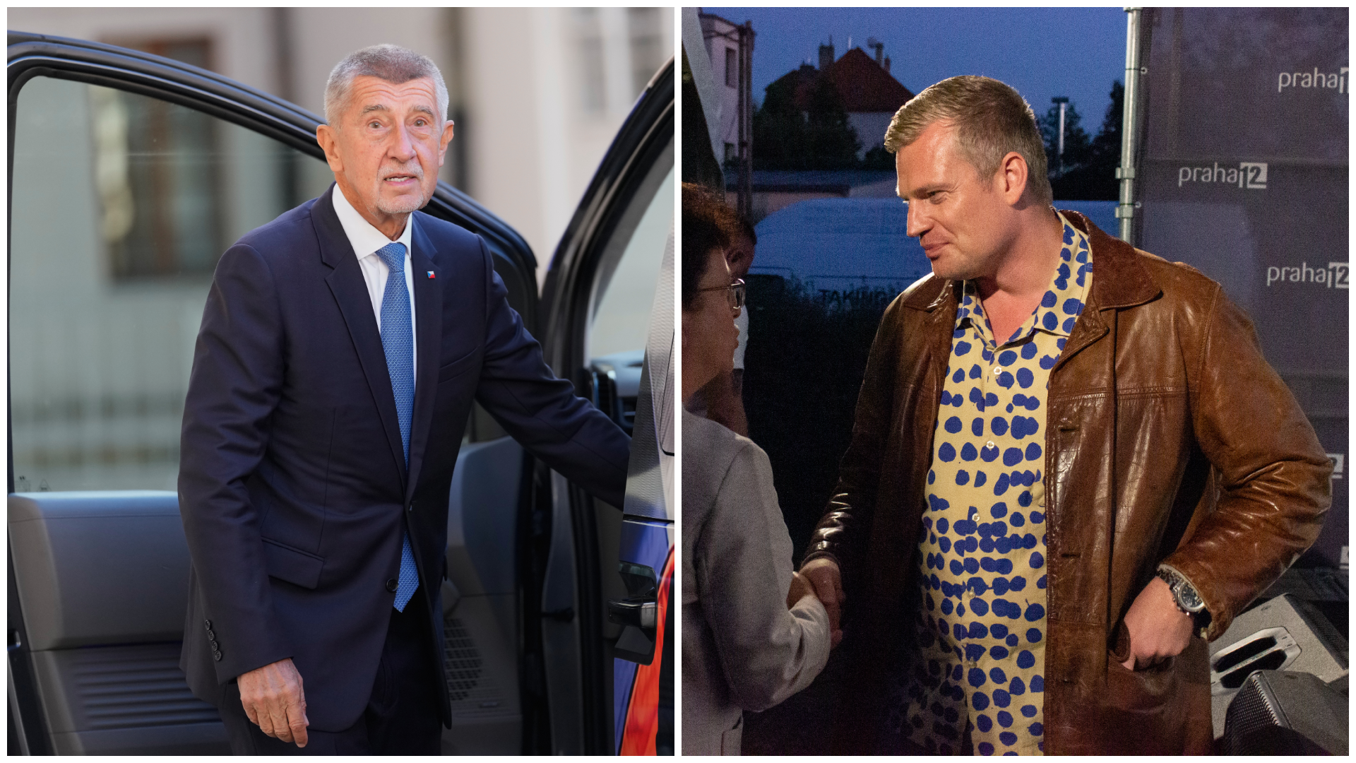 Predseda hnutia ANO Andrej Babiš a Filip Turek, ktorého údajne rasistické statusy sa objavili v médiách